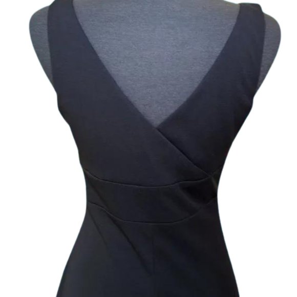 Dusk Collection by Sheila Yen Beaded V Neck Black Evening Gown Size 8 - Picture 3 of 7